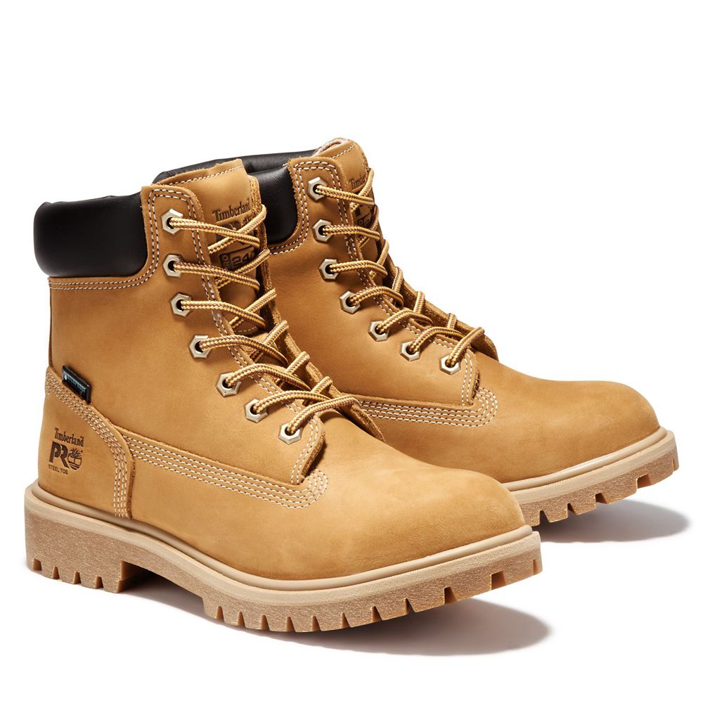 Bocanci De Muncă Timberland Dama Maro - Pro® Direct Attach 6\" Steel Toe - Romania - TSGLZO695